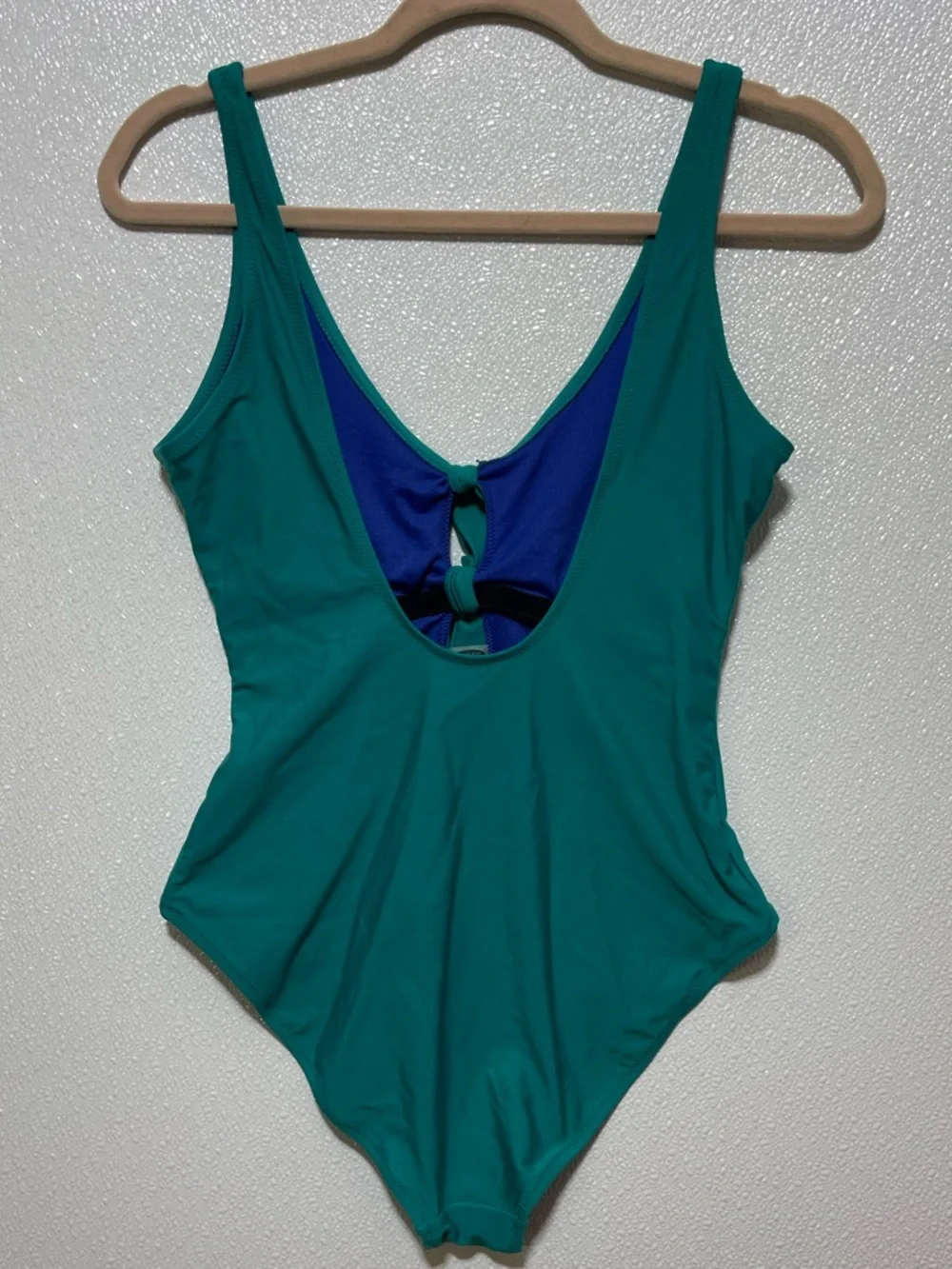 Old Navy Teal One-Piece Swimsuit with Front Ties - Picture 4 of 6